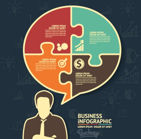Бизнес концепции инфографики