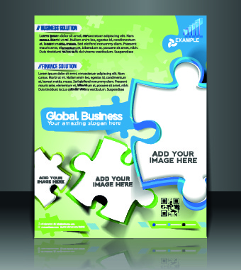panfleto comercial e brochura capa projeto vector