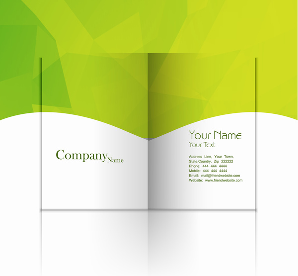 negócios dobre profissional modelo de folheto com brochura corporativa ou design de apresentação do cartão