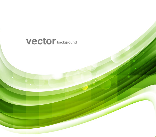 ビジネス グリーンのカラフルなベクトルの背景波デザイン