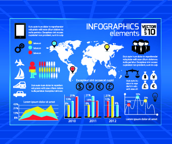 Business creativo di infographic