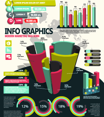 negocios infografía creativa design0