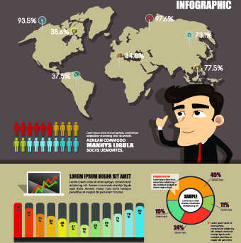 الأعمال الإبداعية infographic design1