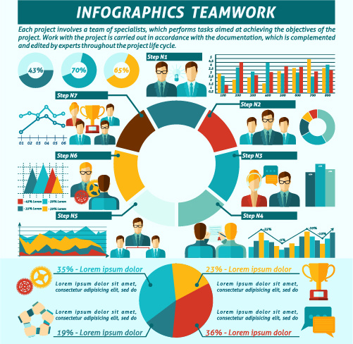 비즈니스 infographic 크리에이 티브 design34