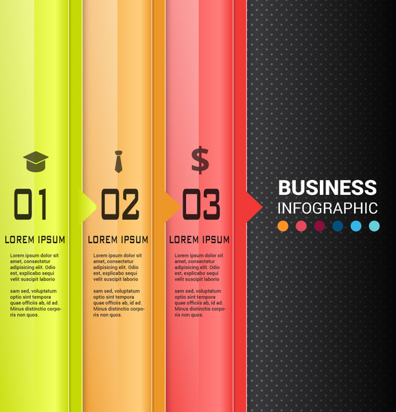 Business-Infografik-Vektor-Design mit modernem Stil