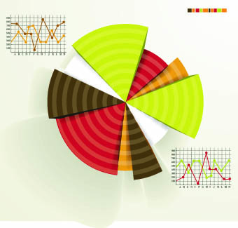Biznesu infografiki i wykres wektora