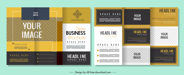 Business Broschüre Vorlage bunte elegante vertikale design