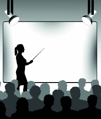 Business Presentation Vector Silhouettes
