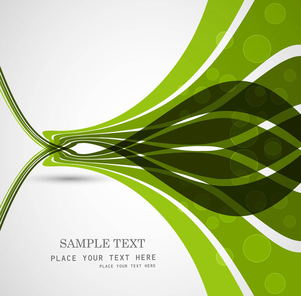 thiết kế vector sóng màu xanh lá cây đầy màu sắc kinh doanh công nghệ