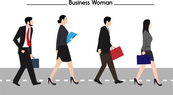 biznesmen i kobieta interesu koncepcja w kolorze