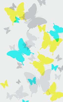 Mariposas pinceles background vector