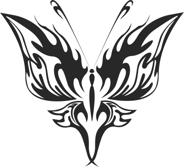 蝶のベクトルアート021無料cdrベクトルアート