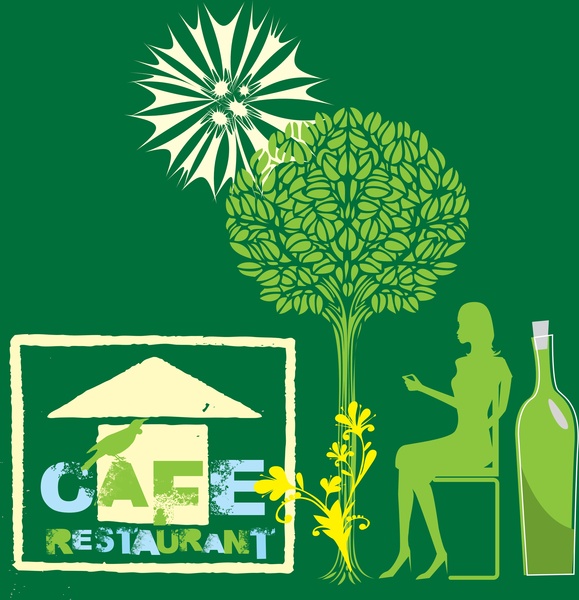 Cafe Nature Vector