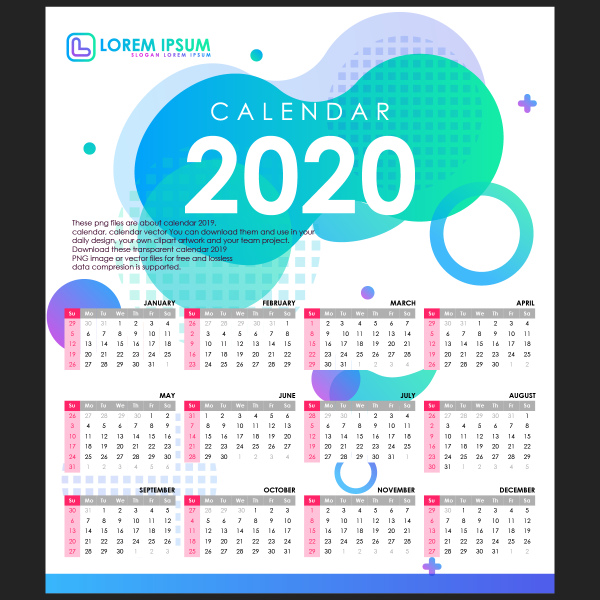 календарь 2020