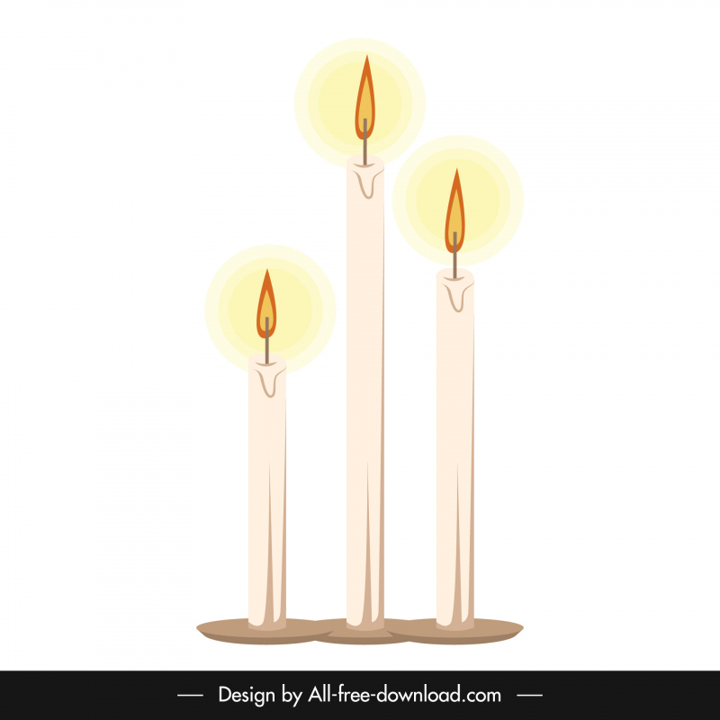 Candle Light Design Element Elegant Classical Design