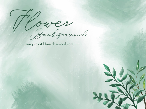 kartu latar belakang alam daun dekorasi elegan klasik