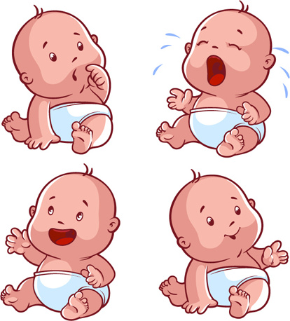 Cartoon Baby Cute Design Vector-vector Cartoon-free Vector Free Download