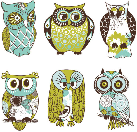 Cartoon Owl Illustration Free Vector