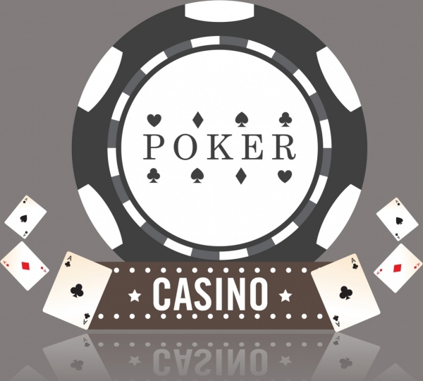 glänzende 3d Casino Hintergrunddesign grau Runde Dekoration