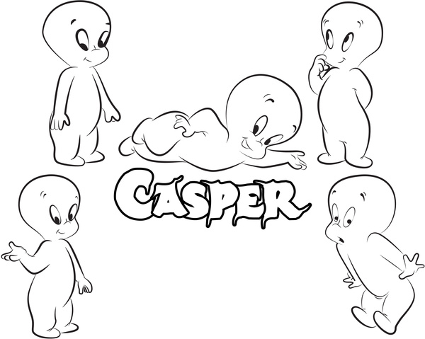 personagem de desenho animado de Casper