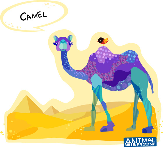 catroon camel vetor