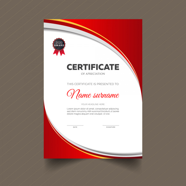 template sertifikat