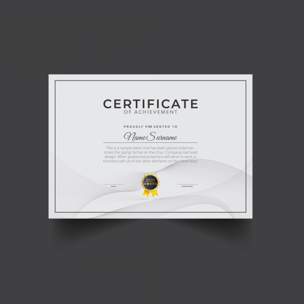 template sertifikat