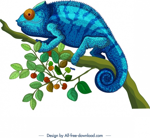 Chameleon sơn thiết kế cổ điển đầy màu sắc