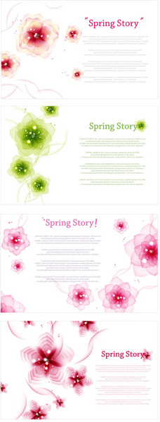 charme Primavera flor fundo art vector