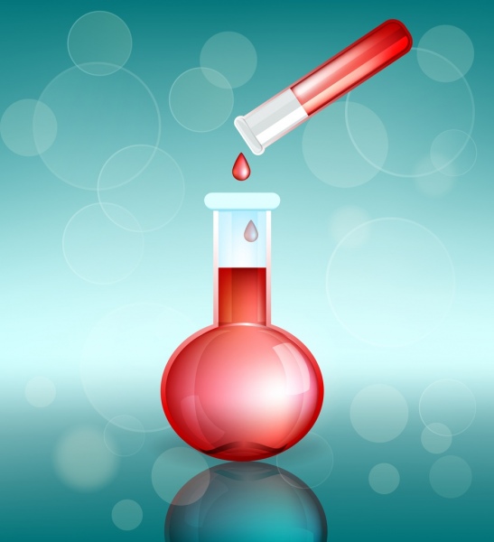 ícones de ferramenta de experimento de fundo química