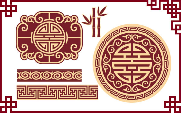 unsur-unsur dekoratif bunga gaya Cina
