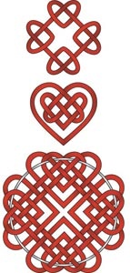 vector patrón de nudo chino tradicional