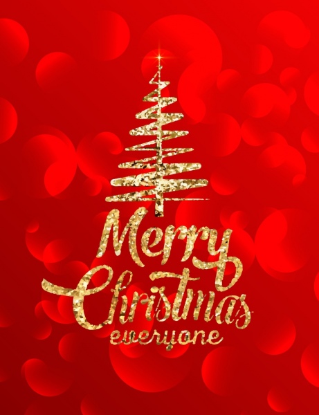 Boże Narodzenie transparent błyszczące złote wystrój bokeh czerwone tło