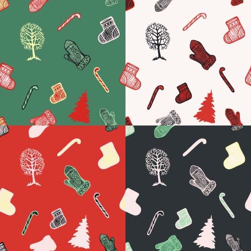 baubles Giáng sinh vector seamless pattern
