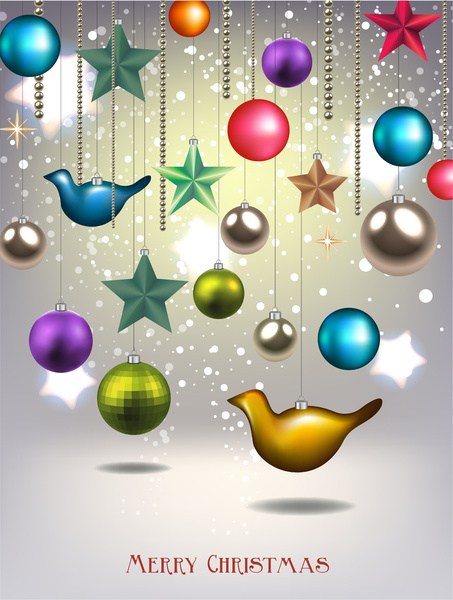 クリスマスの装飾要素の背景