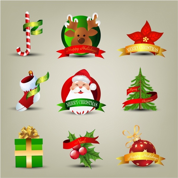 Weihnachts-icons