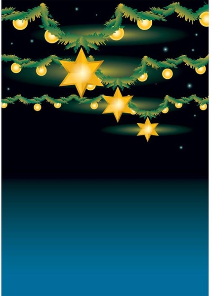 Christmas Star Title Page Vector