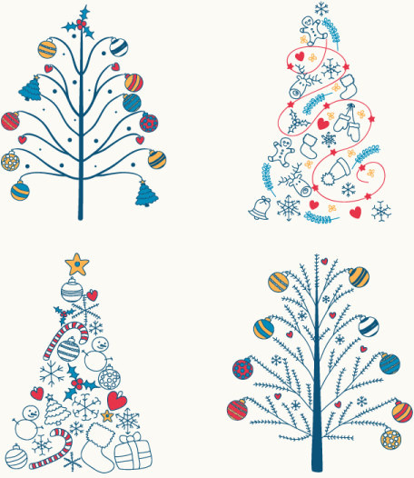 Noel ağacı şirin tasarımı