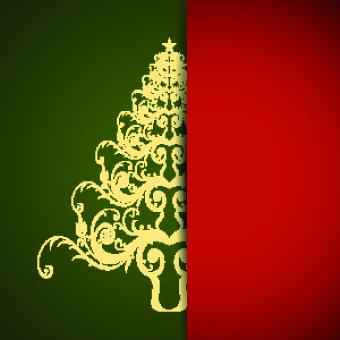 árvore de Natal com vetor de fundo