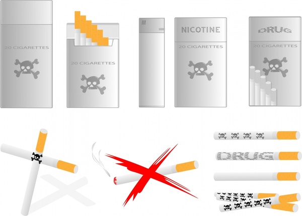 Cigarettes Design Elements Modern 3d Design Cigarettes Design Elements Modern 3d Design