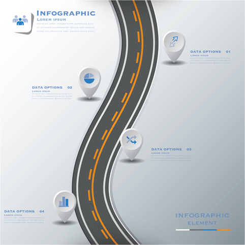 thành phố giao thông đường phố infographic yếu tố vector