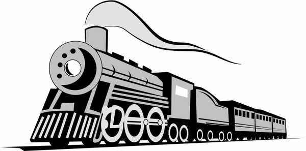 古典的な機関車列車