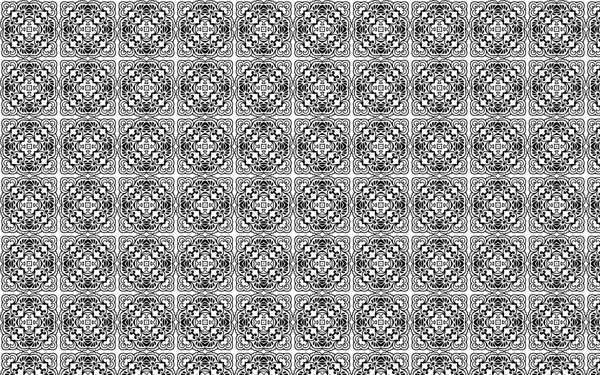 Classical Pattern Design With Black White Squares Decoration