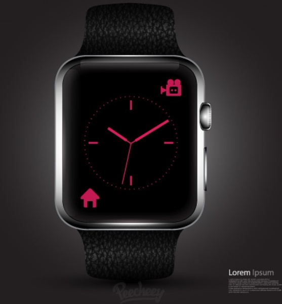 Conception de maquette propre de la smartwatch d’Apple