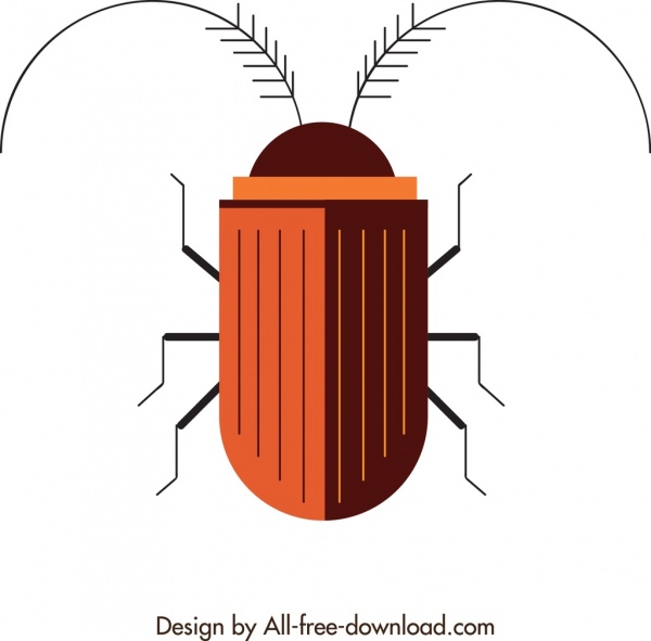 disegno geometrico simmetrico closeup scarafaggio sfondo
