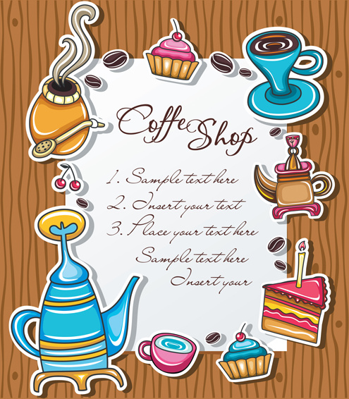 Coffee Object Design Elements Vector 2
