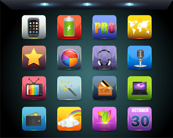 Sammlung von app-Symbole