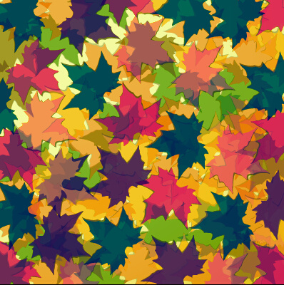 Colored Autumn Leaves Vector Backgrounds
