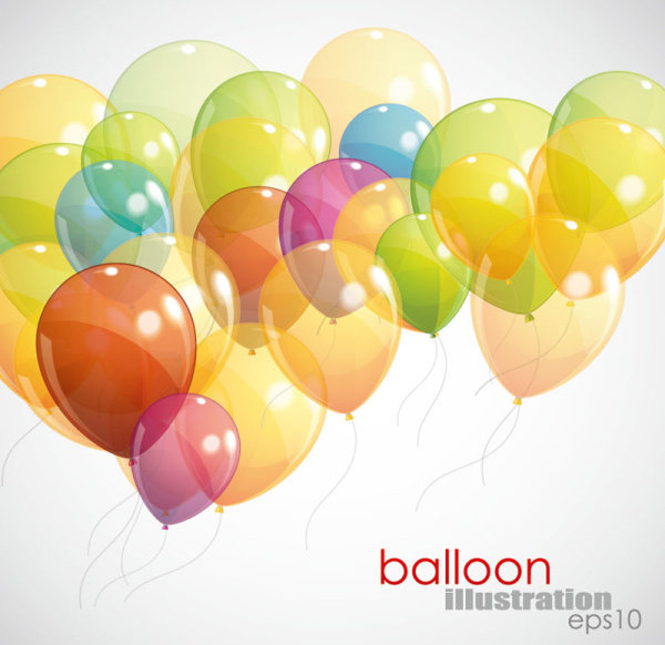 renkli balonlar vektör