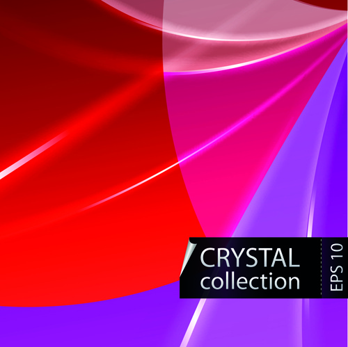 cristallo colorato triangolo modella il vettore sfondo